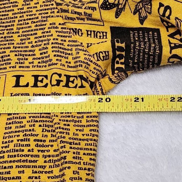 Eighty Eight women's yellow with black writing shirt size Large - Picture 6 of 11